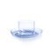 Cup 114 ml + saucer 120 mm DROP for espresso, Light Blue, Kvetna 1794 Glassworks