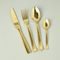 24 pcs. cutlery set, Posata MARTELLATA gold, NEVA cutlery