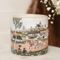 Tea light Latern 10 cm with 3D illustration of JOSEF LADA "Spring", Glassor