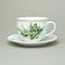 Cup Olga breakfast 400 ml + saucer 19 cm, Lily of the valley, Český porcelán a.s.
