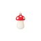 Christmas Glass Fly Agaric Mushroom Ornament (Small), 6 cm, Czech Ornaments MIJA