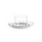 Cup 114 ml + saucer 120 mm DROP for espresso, Kvetna 1794 Glassworks