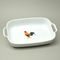 ROOSTER: Baking bowl with handles 6,5 x 34,5 x 20,5 cm, Thun 1794, karlovarský porcelán