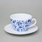 Šálek 330 ml a podšálek 17 cm Milada, Fragmenty cibuláku, modrá, Český porcelán a.s.