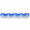 Straight Glass Candle Holder, 38 cm, Onion Pattern, BLUE, Czech Glass christmas decorations