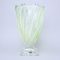 Vase PONTI Light green 33 cm on stand, Bohemia Treasury