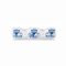 Straight Glass Candle Holder, 18 cm, Onion Pattern, WHITE, Czech Glass christmas decorations