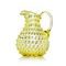 Crystal Jug 2000 ml, Citrín - Polka Dot, Kvetna 1794 Glassworks