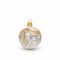 Christmas Tree Decoration Ball, 6 cm White Frost, Czech Glass christmas decorations