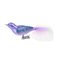 Christmas decoration bird, 10 cm, light purple, Czech decorations MIJA