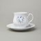 Hrnek Jonáš 310 ml + podšálek 155 mm, Thun 1794, karlovarský porcelán, BERNADOTTE motýli
