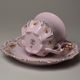 Cup 120 ml and saucer coffee 14 cm, Lenka 527, Rose China