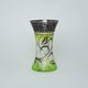 Studio Miracle: Váza zelená, 19 cm, ruční dekorace Vlasta Voborníková