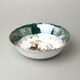 Bowl 23 cm, hunting - green, Royal Czech porcelain