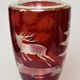 Egermann: Vase Red Stain, 30,5 cm, Egermann Glass