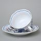 Šálek a podšálek C/1 + ZC1 (zrcadlový podšálek), 200 ml / 15,5 cm na čaj, rubínová červeň + zlato, Český porcelán a.s.