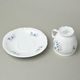 Šálek 220 ml + podšálek 15,5 cm, Thun 1794, karlovarský porcelán, BERNADOTTE motýli