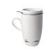 Cup with strainer and lid Just Relax 450ml, Fine Bone China and metal, P. Schnellhardt, Goebel
