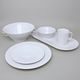 Bohemia White, Dining set 26 pcs., Pelcl design, Cesky porcelan a.s.