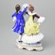 Dancing Couple, 16 x 7 x 13 cm, Porcelain Figures Gläserne Porzellanmanufaktur