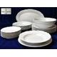 Dining set 21 pcs. for Lovers of eating, White, Cesky porcelan a.s.