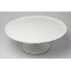 Plate cake 32 cm on stand, Thun 1794 Carlsbad porcelain, BERNADOTTE frost, Platinum line