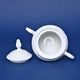 Sugar bowl 0,3 l, Thun 1794 Carlsbad porcelain, BERNADOTTE white