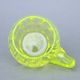 Glass OPTICA with handle (uranium glass), 500 ml, Glassworks Janov