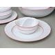 70477: Dining set for 6 pers., Thun 1794 Carlsbad porcelain, Natalie, Red line