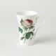 Redoute Rose: Hrnek 0,6 l latte Emily, anglický kostní porcelán Roy Kirkham