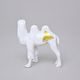 Mini Camel 6 x 3 x 6,5 cm, White + Gold, Royal Dux Bohemia