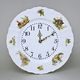 Hodiny nástěnné 27 cm, Thun 1794 karlovarský porcelán, BERNADOTTE myslivecká