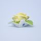 Rose on table - yellow 7 x 7,5 x 3,5 cm, Unterweissbacher porcelain