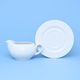 Sauce boat 400 ml plus undersaucer, Thun 1794 Carlsbad porcelain, Opal white