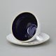 Cup tea 200 ml and saucer, Opera Cobalt blue, Cesky porcelan a.s.