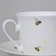 Bees: Cup 420 ml plus saucer breakfast, Roy Kirkham fien bone china