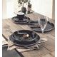 Saucer 12 cm, Lido Solid Black, Seltmann porcelain