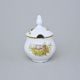 Mustard/Sugar bowl 150 ml, Thun 1794 Carlsbad porcelain, BERNADOTTE hunting