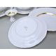 Dining set for 6 persons, Sonata, gold braid, Leander 1907