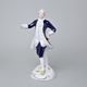 Gentleman rococo 12,5 x 10,5 x 22 cm, Isis, Porcelain Figures Duchcov