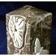 Dali Clock, Black Marble, 14 x 14 x 20,7 cm, White + Print + Platinum, Clocks Royal Dux Bohemia