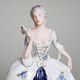 Lady With A Fan 13 x 10 x 25 cm, Isis, Porcelain Figures Duchcov