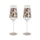 Dvojice skleniček 100 ml na víno, All We Need Is Love, 7,5 / 7,5 / 23,5 cm, sklo, R. Britto, Goebel