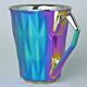 Hrnek Diamond Green Titan, zelená a platina, 250 ml, porcelán Goldfinger