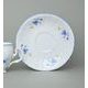 Saucer 14 cm, Thun 1794, karlovarský porcelán, BERNADOTTE forget-me-not