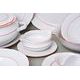 70477: Dining set for 6 pers., Thun 1794 Carlsbad porcelain, Natalie, Red line