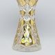 Cut Crystal Vase, 205 mm, Gold + Enamel, Jahami Bohemia