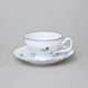 Tea cup and saucer 205 ml / 15,5 cm, Thun 1794 Carlsbad porcelain, BERNADOTTE blue flower