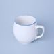 Mug Banak 0,3 l, White with blue line, Cesky porcelan a.s.