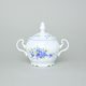 Lid for sugar bowl 0,3 l, Thun 1794 Carlsbad porcelain, BERNADOTTE Forget-me-not-flower